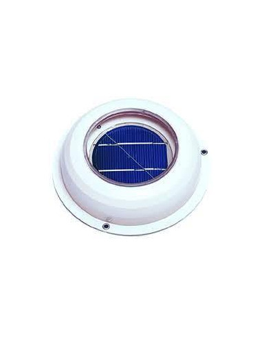 Ventilador Solar plano branco