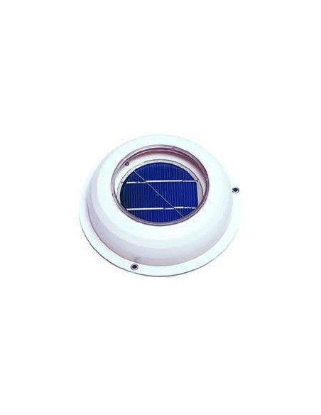 Ventilador Solar plano branco
