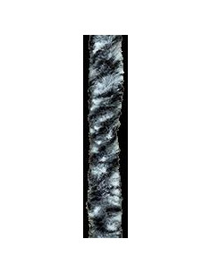 Cortina para Porta em Pelo 56x185 Preto Cinza Branco