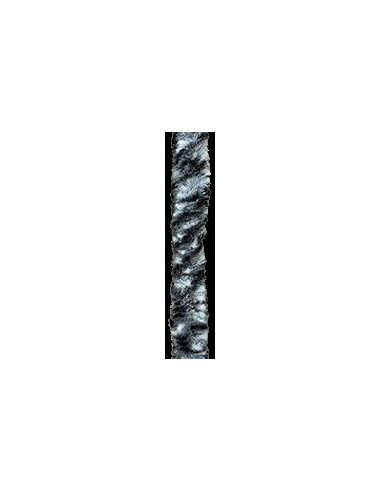 Cortina para Porta em Pelo 56x185 Preto Cinza Branco