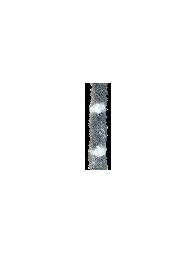 Cortina para Porta em Pelo 56x185 Branco Cinza 