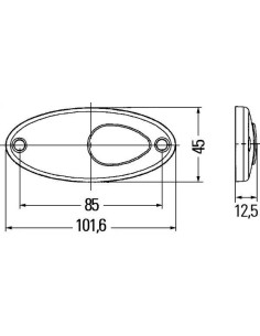 Farolim Lateral Vermelho Led Hella