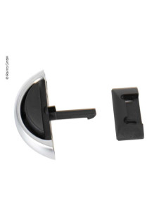 Puxador/trinco armário Cinza/Preto 2