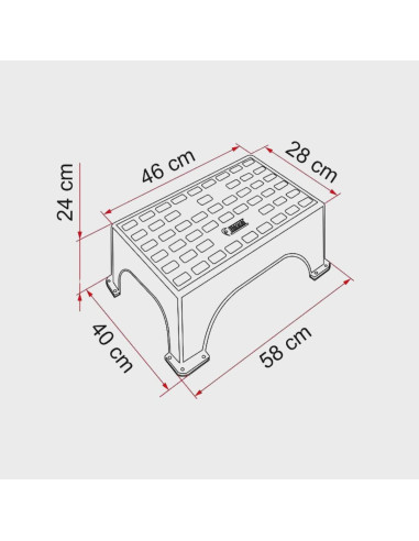 Degrau plastico Step Magnum Fiamma
