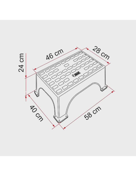 Degrau plastico Step Magnum Fiamma