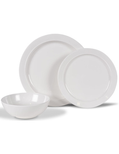 Conjunto Louça Classic White/Branco 12pc