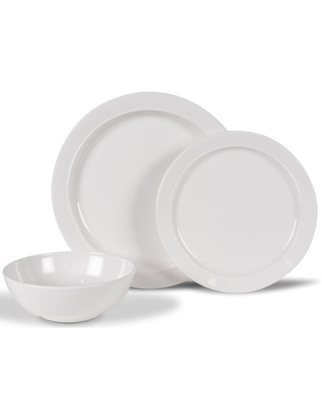 Conjunto Louça Classic White/Branco 12pc