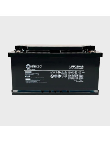 Bateria litio Eleksol 210 Ah/12.8v Bluetooth 355x175x198 - GreenCamp | Energia