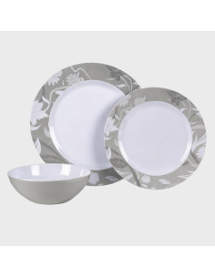 Conjunto Louça Bloom Floral 12pc - GreenCamp | Cozinha