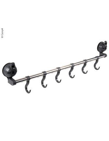 Suporte c/6 ganchos antracite