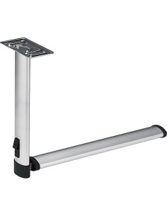 Pé Mesa Cinza Claro 675mm com articulação