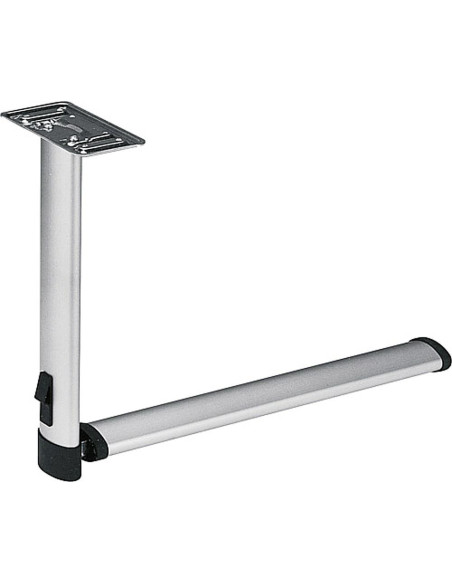 Pé Mesa Cinza Claro 675mm com articulação