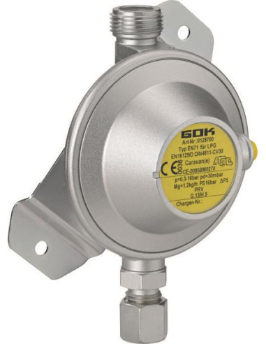 Redutor de gás 1.2Kg/h 30mbar BasicOne EN71 M20x150 M x compr